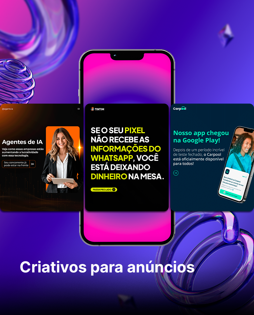 Criativos para anúncios